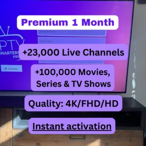 Buy 1 Month Premium IPTV Subscription - IPTVSUBC